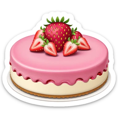 strawberry cheesecake sticker