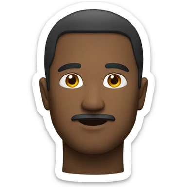 man facing sideways sticker