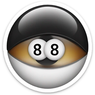 Magic 8 ball sticker
