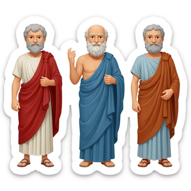 plato socrates Aristotle sticker