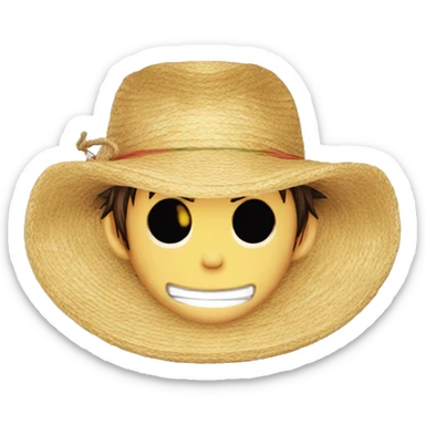 Luffy One Piece Straw Hat sticker