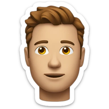 sadface elon sticker