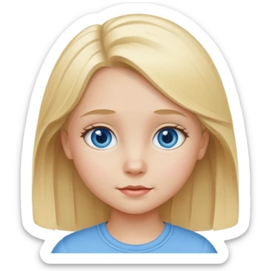 Sarışın küçük kız sticker