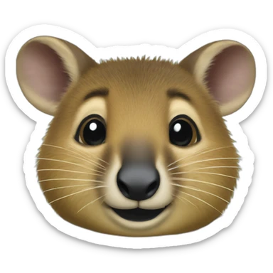 quokka wallaby drives sticker
