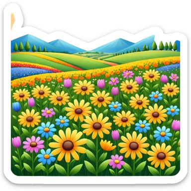 Wildflower Field sticker