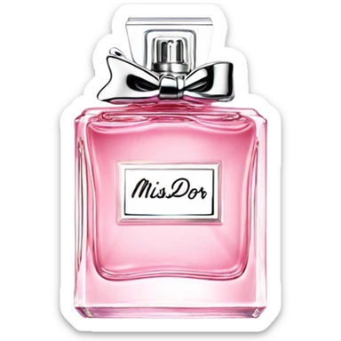perfume pink miss dior sticker