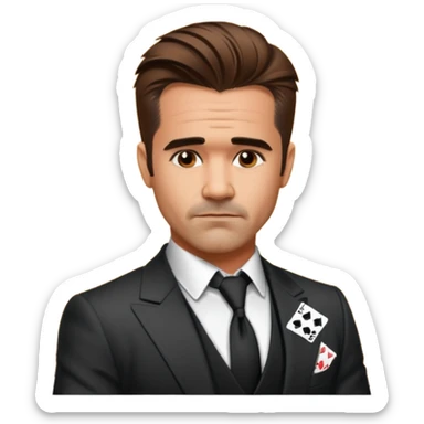 colin farrell gambling sticker