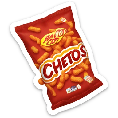 bag of hot cheetos  sticker