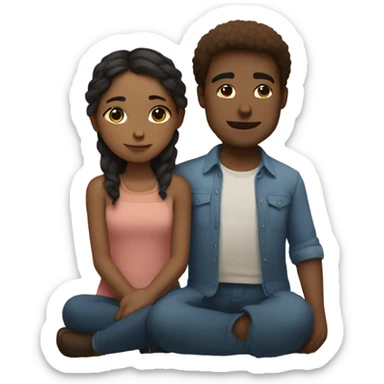 serene girl with closed eyes with Jonathan  sticker