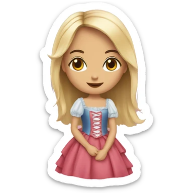 Cara de una fallera sticker