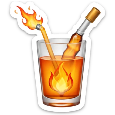 Cocktail molotov sticker