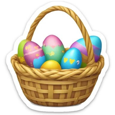 easter basket sticker