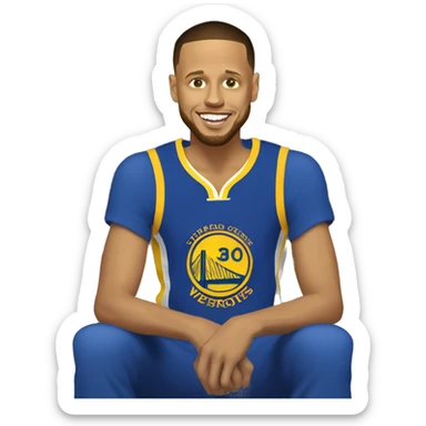 Stephen Curry doing night night sticker