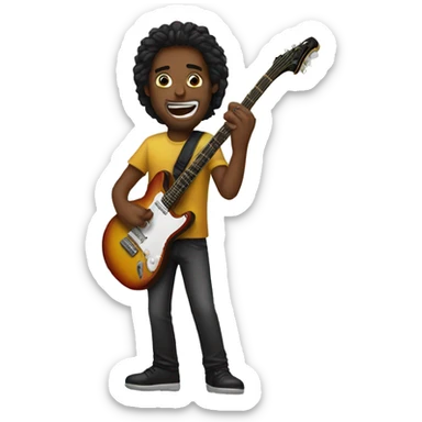 Guitarist sticker