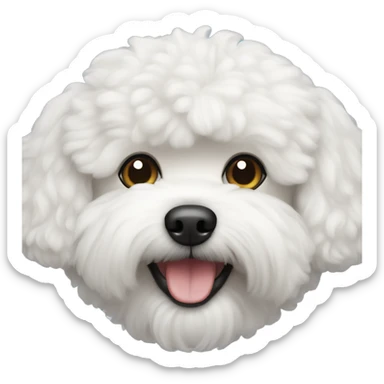 dog bichon frize  sticker
