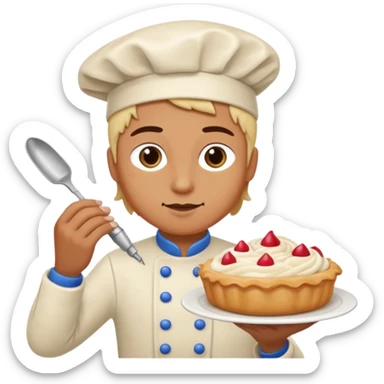 Barista frosting a pastry

 sticker