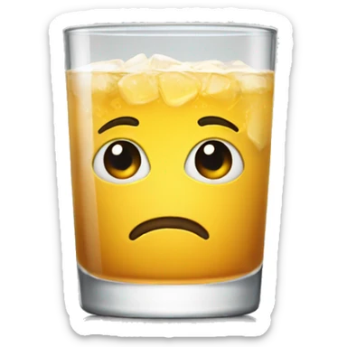 highball glass sticker