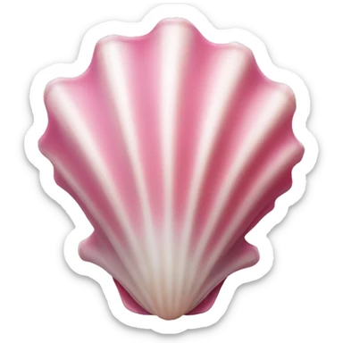 Pink seashell  sticker