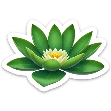 Water lily leaf sticker