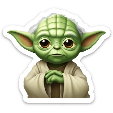 Yoda diciendo tem plebilla sticker
