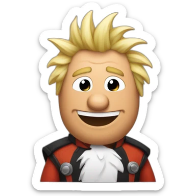 Olaf the snowman dressed like guy fieri sticker