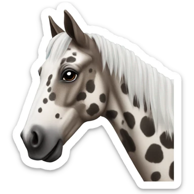 Roan Appaloosa horse sticker