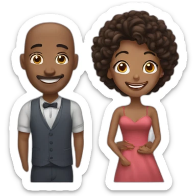 Happy husband in love with Tina sticker