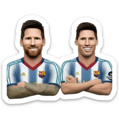 Messi fuck ronaldo sticker