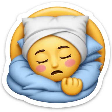 An emoji that is sleepy sticker