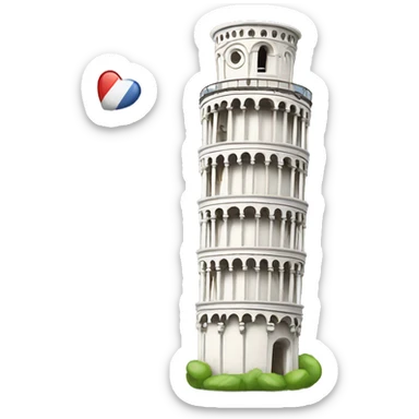 leaning tower of pisa sticker