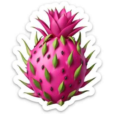 Dragon fruit emoji sticker