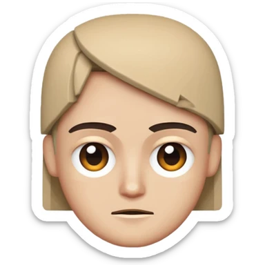 Pixeled style head sticker