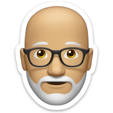 bald-man-with-round-glasses-slightly-graying-beard sticker