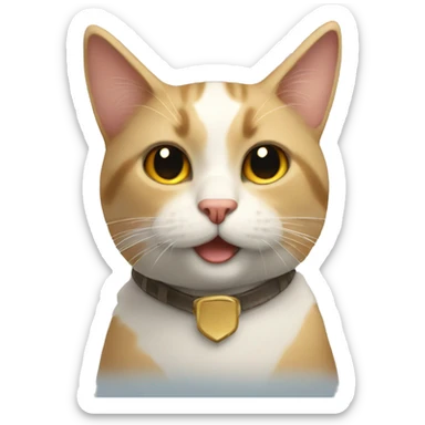 Gato volador sticker