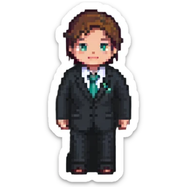 business suit sticker