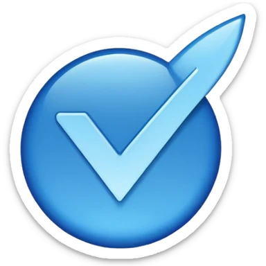 A blue tick used in instagram sticker