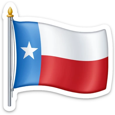 Hazme un emoji con la bandera de Texas  sticker