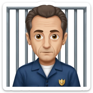 Nicolas sarkozy en prison  sticker