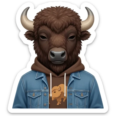 dabbing in bisoness casual sticker