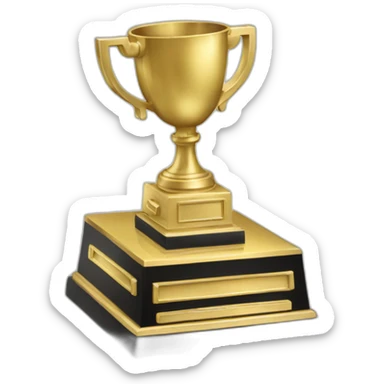 Trophée platine sticker