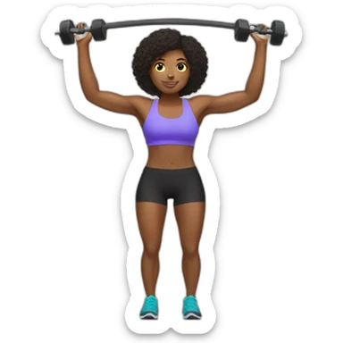 working out with TRX sticker