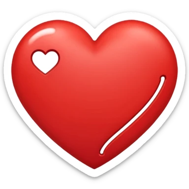 heart with a dashed double outline sticker