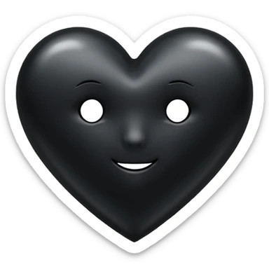 Q sea este 💘 pero q se de color negro  sticker