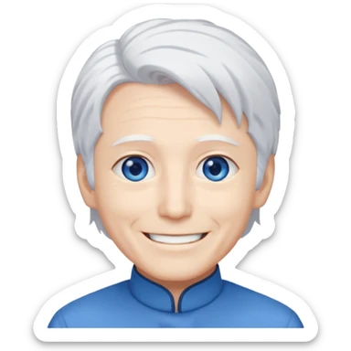 Satoru Gojo sonriendo sticker