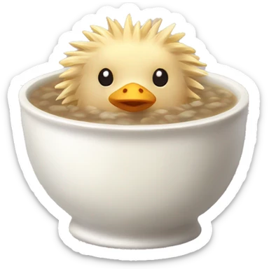 Whole Chicken Soup with Shingled Hedgehog sticker