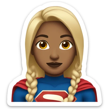 superwoman, light skin sticker