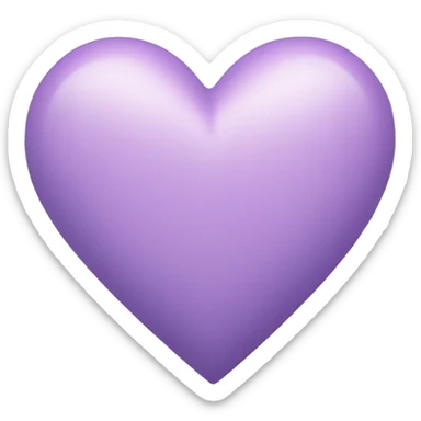 Pastel purple heart sticker