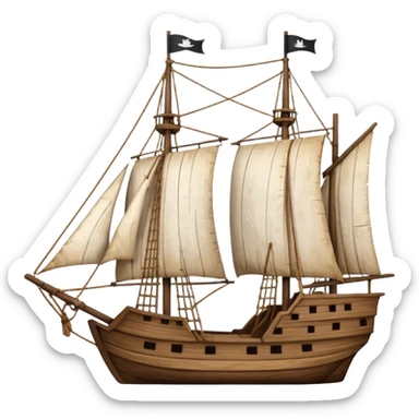 Batavia 1628 ship sticker
