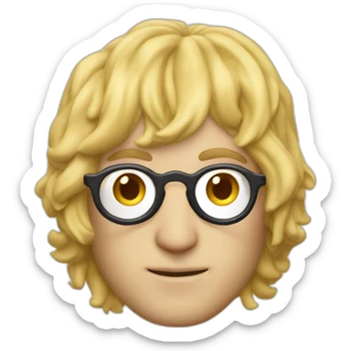 Hot John Lennon blonde swim suit sticker