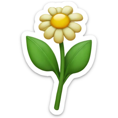 Blume mit Emoji Gesicht  sticker
